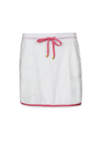 Courtney Skirt Terry Cover-Up  |  Pink Gingham