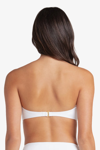 hook back tortoise bandeau textured white 2