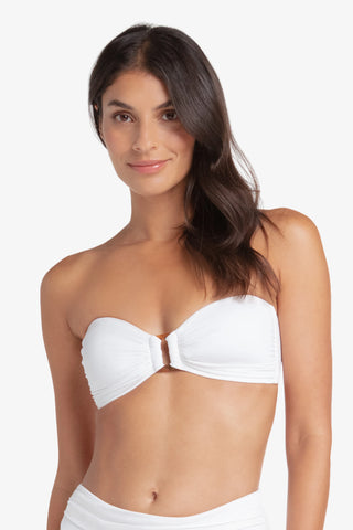 hook back tortoise bandeau textured white 1