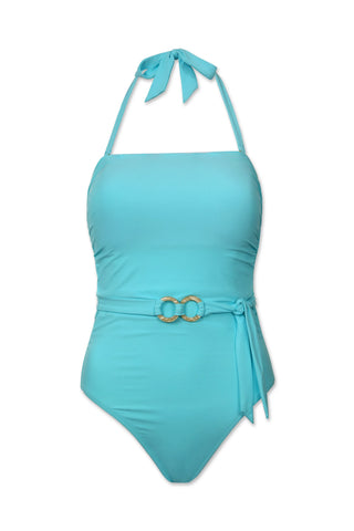helen jon belted bandeau one piece sky blue 9