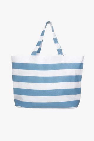 helen jon blue and white stripe tote 1